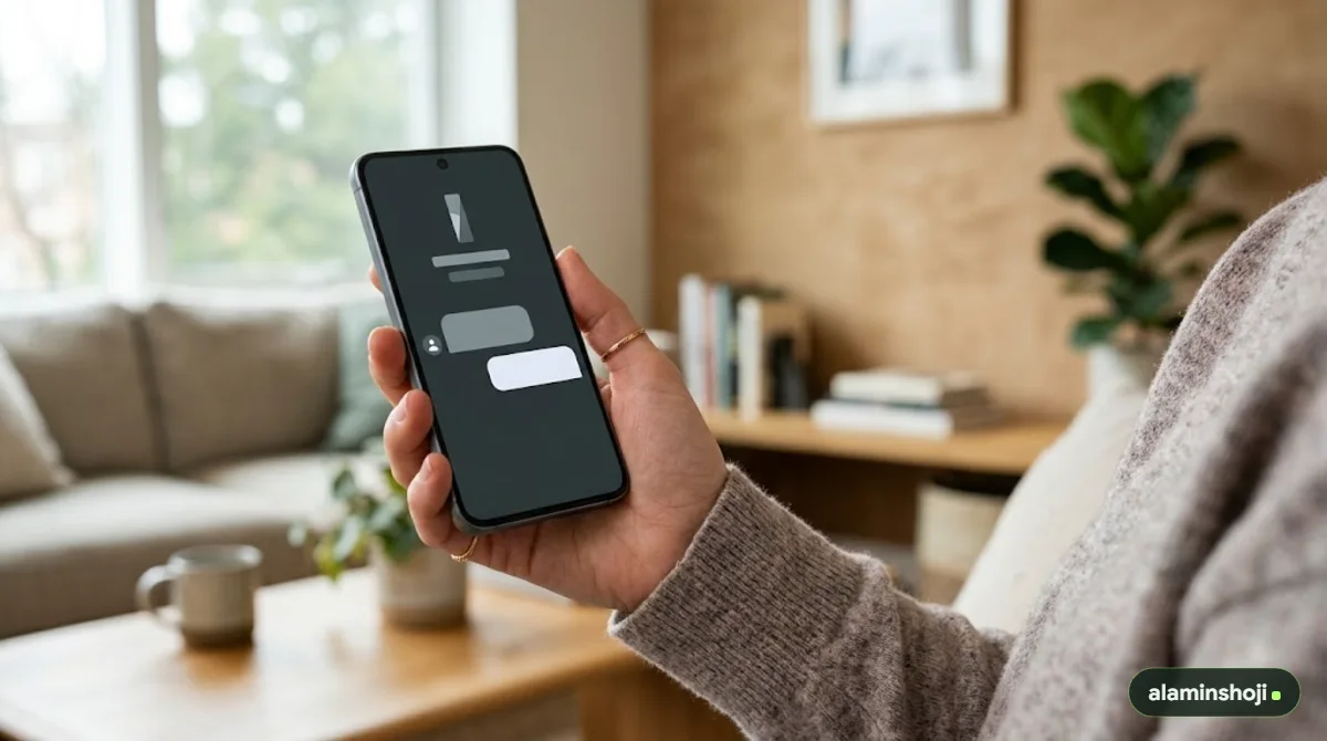 AI assistant on a smartphone comparing local businesses - alaminshoji.com
