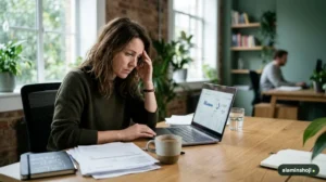 Small business owner reviewing wasted Google Ads spend - alaminshoji.com