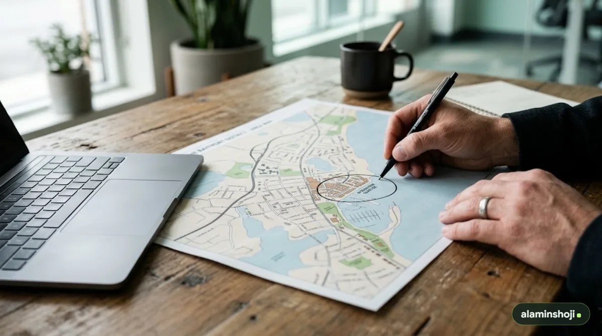 Planning Google Ads location targeting on a map - alaminshoji.com